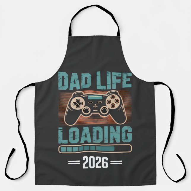 Werdender Vater Dad Leben Lädt 2026 Schürze (Vorderseite)