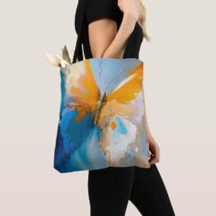 Werdendes Licht – Abstrakter Schmetterling in Bewe Tasche