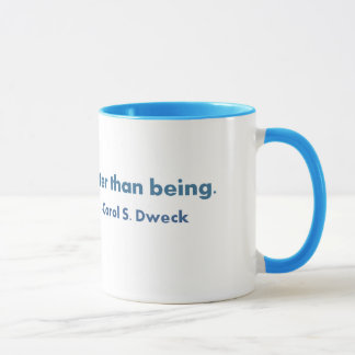 Werdenes… Zitat Carols Dweck Tasse