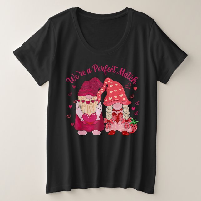 We're A Perfect Match Happy Valentine's Day Couple (Design devant)