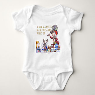 We're all quite mad, you'll fit right in! baby strampler