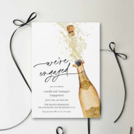 We're Engaged Couples Engagement Party Invitation Einladung