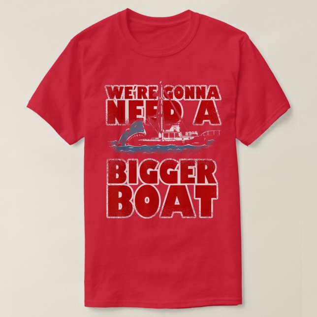 Were Gonna braucht ein größeres Boot Funny Shark L T-Shirt (Design vorne)