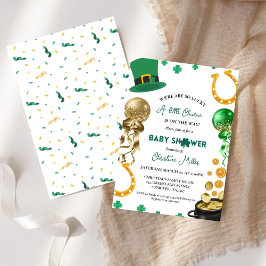 Were so glücklich St Patrick's Day Baby Shower Einladung