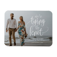We're Tying The Knot Wedding Save The  Date Photo