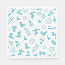 We're Up to Snow Good Bachelorette Serviette