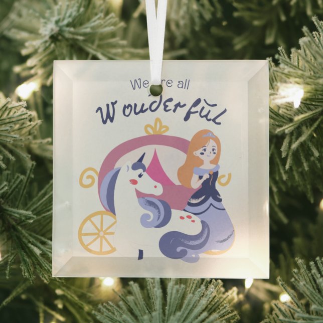 #We'reAllWonderfulOrnament Ornament Aus Glas (Insitu)