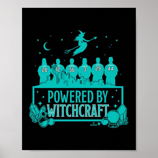 Wered By Witchcraft - Seattle Baseball Premium  Poster (Vorne)