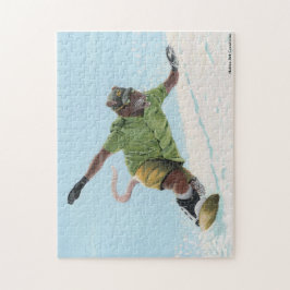 Wererat Snowboarder Fantasy Art Medium Puzzle