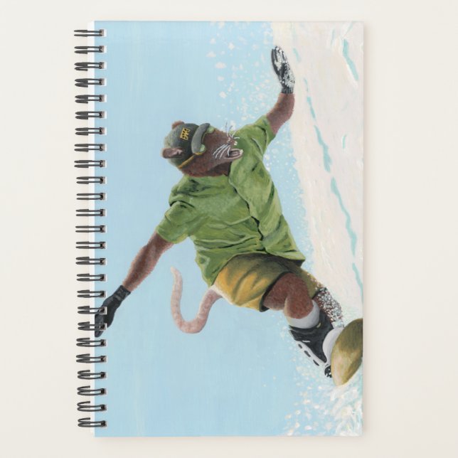 Wererat Snowboarder Imaginaire Art Planner (Devant)