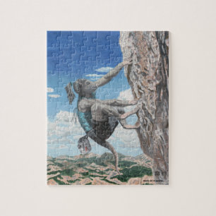 Wererat Woman Rock Klettern Kleines Fantasiepuzzle