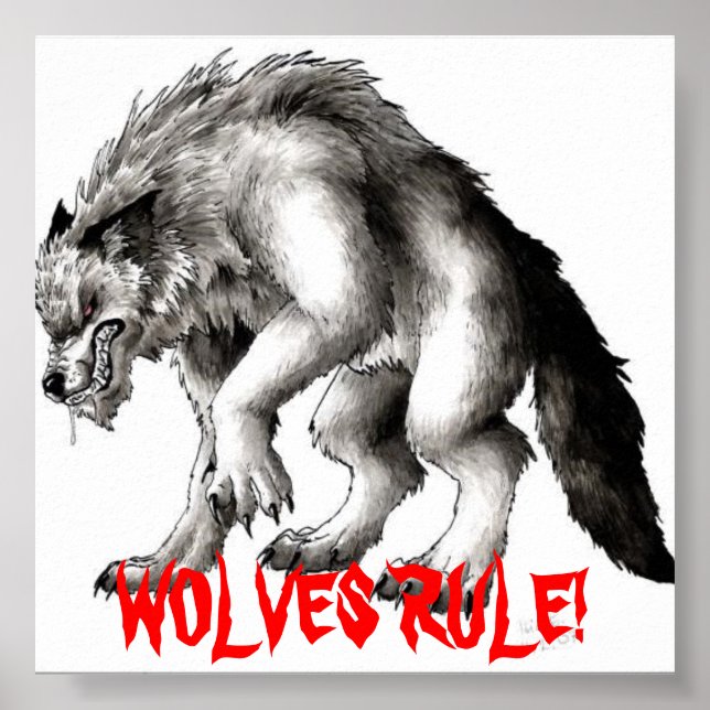 werewolf2, WOLVES RULE! Poster (Vorne)