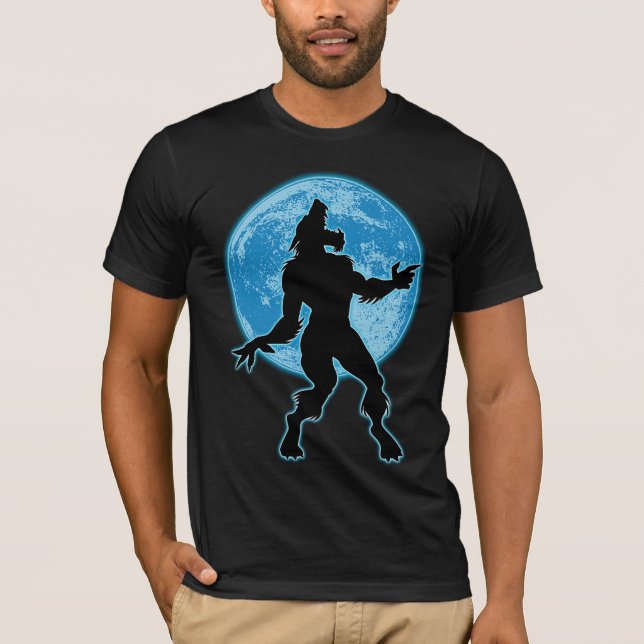 Werewolf and moon T-Shirt (Vorderseite)