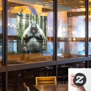 Werewolf Ate Auto undurchsichtige Fensterheber Fensteraufkleber