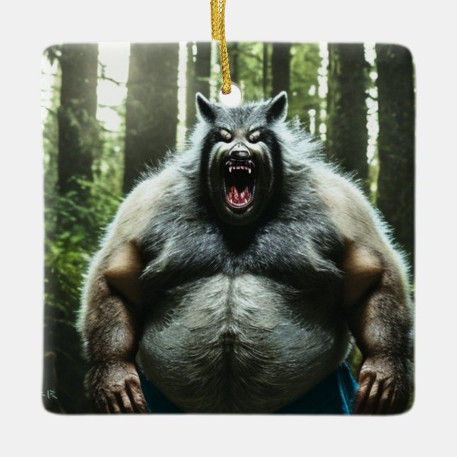 Werewolf, der die Keramik des ganzen Dorfes aß Keramikornament (Vorderseite)