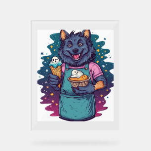Werewolf-Eiscreme-Stand Acrylschild