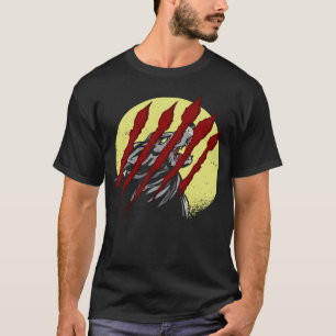 Werewolf Full Moon Howling Wolf Halloween T-Shirt