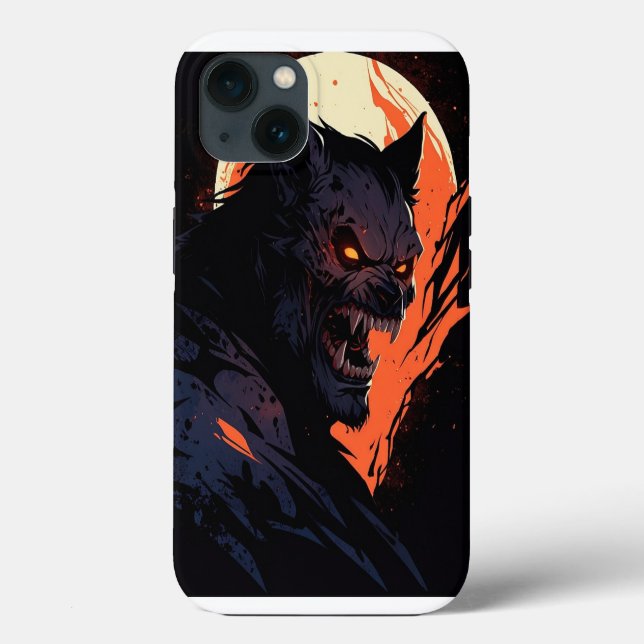 Werewolf Halloween Case-Mate iPhone Hülle (Rückseite)