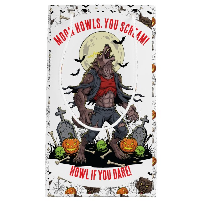 🐺 Werewolf Halloween-Geschenktasche 🎃 💀 Kleine Geschenktüte (Vorderseite)