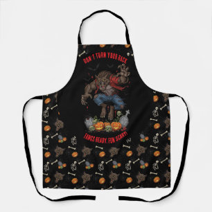 🧑 🍳 Werewolf Halloween Schürze 🐺 🎃