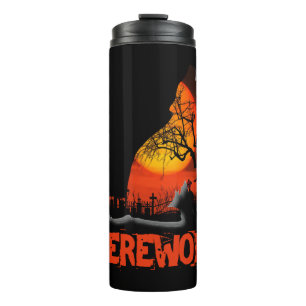 Werewolf Halloween Thermosbecher