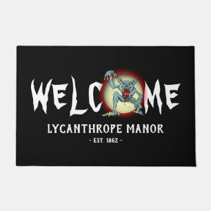 Werewolf Lycanthrope Personalisieren Vollmondeinst Fußmatte