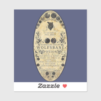 Werewolf potion étiquette wolfsbane