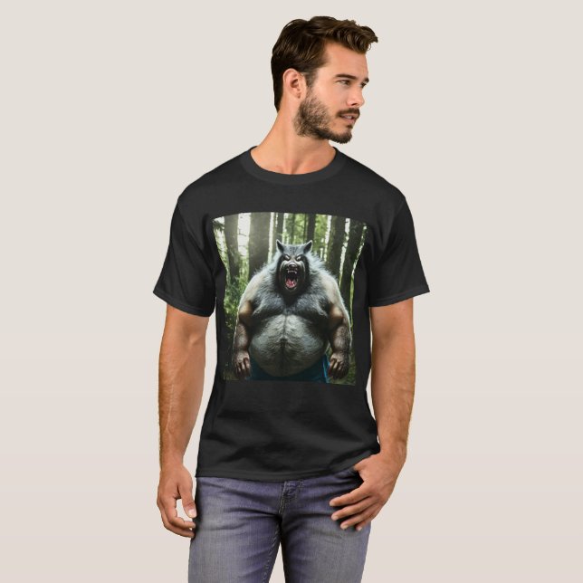Werewolf Qui A Mangé Tout Le Village T-shirt noir (Devant entier)