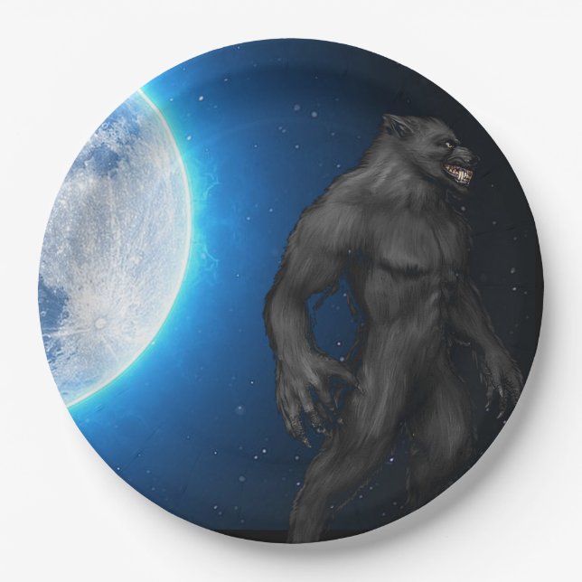 Werewolf-Teller Pappteller (Vorderseite)