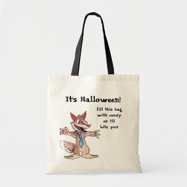 Werewolf-Trick-oder Leckerei-Tasche Tragetasche (Vorne)