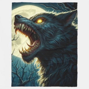 WEREWOLF UNTER VOLLMOON FLEECEDECKE