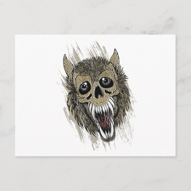 Werewolf ~ Wolf Monster Fantasy Art Postkarte (Vorderseite)