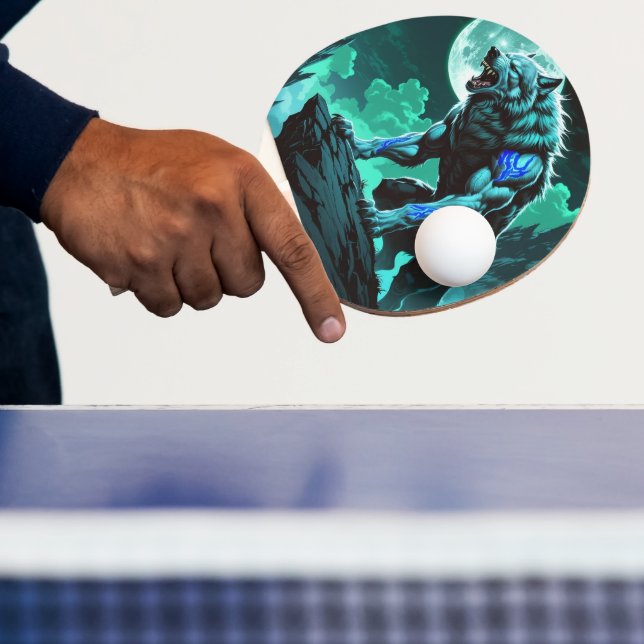 Werewolf - Wolf Themed Tischtennis Schläger (InSitu)