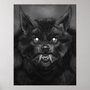 "Werewolfgesicht" Plakate