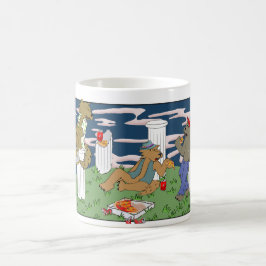 Werewolves Having Pizza Mug Kaffeetasse