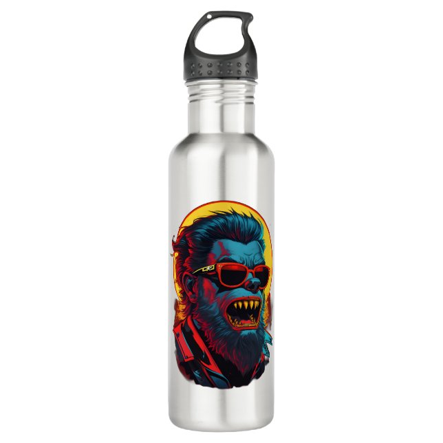 Werewolves Zombie Edelstahlflasche (Vorderseite)