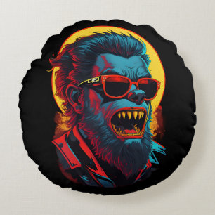 Werewolves Zombie Rundes Kissen
