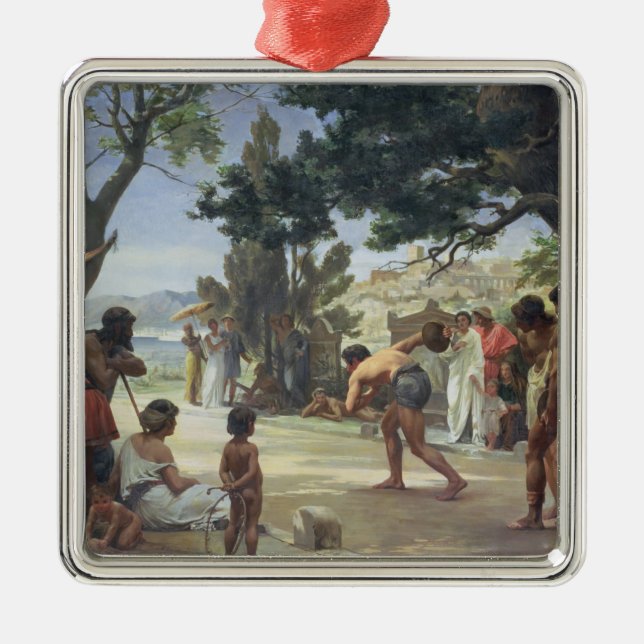 Werfen des Discus, 1875 Silbernes Ornament (Vorne)