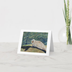 Werfen einer langen Schatten-Gruß-Karte Karte