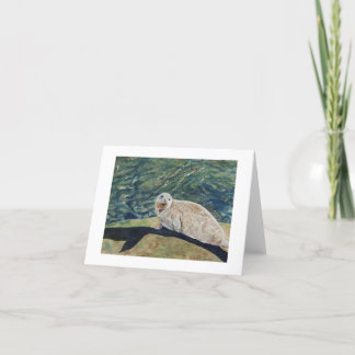 Werfen einer langen Schatten-Gruß-Karte Karte