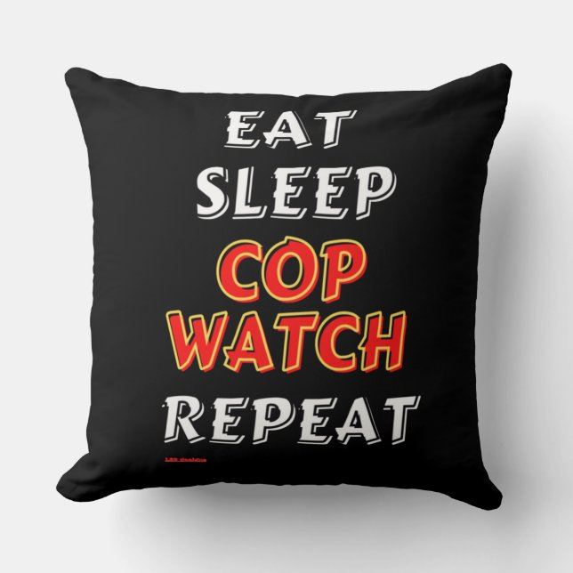werfen Kissen "EAT, SLEEP..." (Vorderseite)