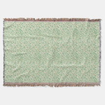 Werfen Sie Blanket mit Fringe Art Nouveau Willow B