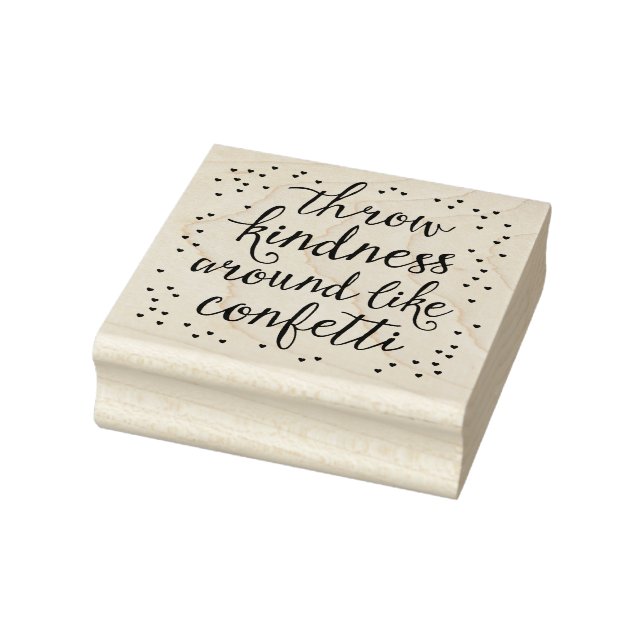 Werfen Sie Freundlichkeit wie Confetti Art Briefma Gummistempel (Stempel)