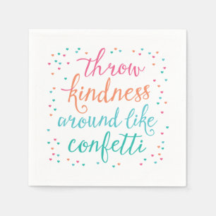 Werfen Sie Freundlichkeit wie Confetti-Party Serviette