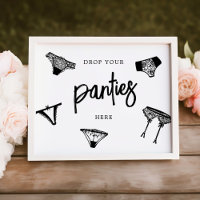 Werfen Sie Ihre Panties Modernes Brautparty Linger