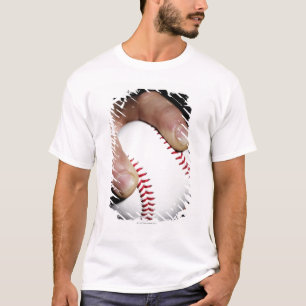 Werfer übergeben die Ergreifung eines Baseballs T-Shirt