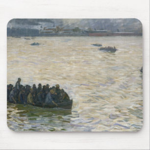 Werft-Arbeitskräfte, die Zuhause auf der Elbe Mousepad