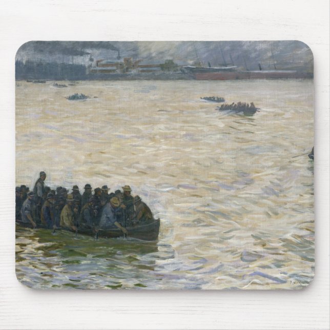 Werft-Arbeitskräfte, die Zuhause auf der Elbe Mousepad (Vorne)