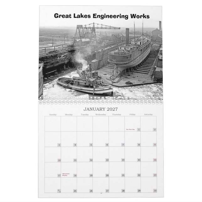 Werfte Kalender (Jan 2027)