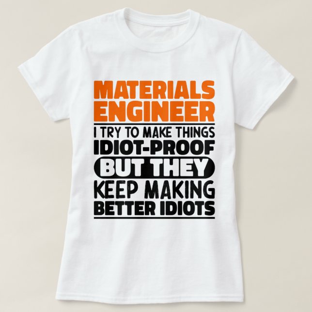 Werksingenieur, den ich versuche, die Dinge zu ers T-Shirt (Design vorne)